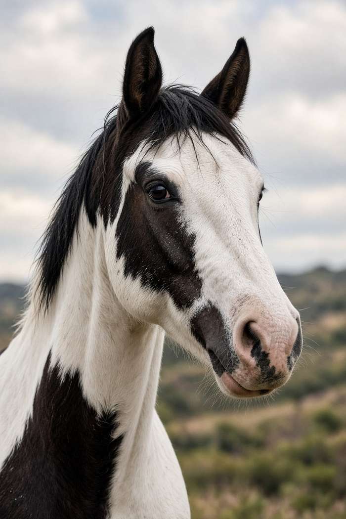 Paint Horse (Tovero) poster, Horse Portraits