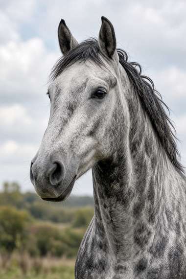 Percheron (Dapple Gray) poster, Horse Portraits