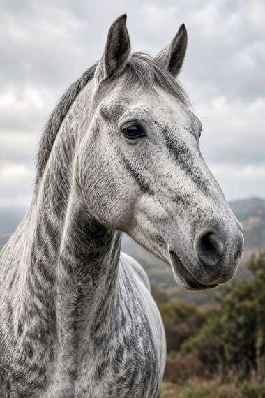 Percheron (Gray) poster, Horse Portraits