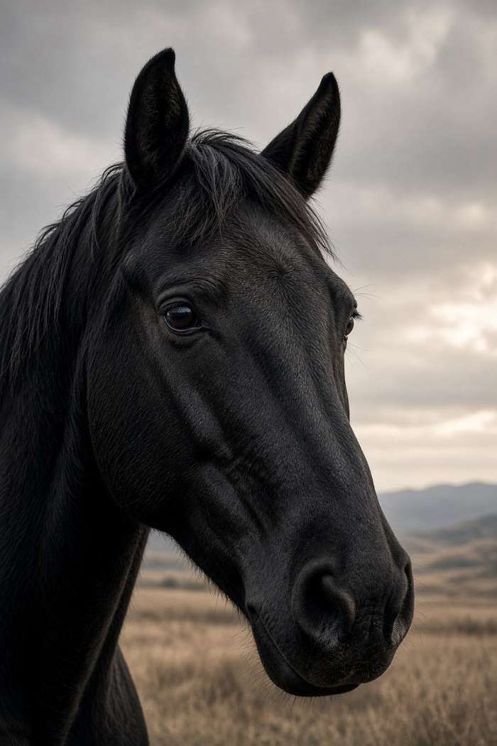 Quarter Horse (Black) poster, Horse Portraits