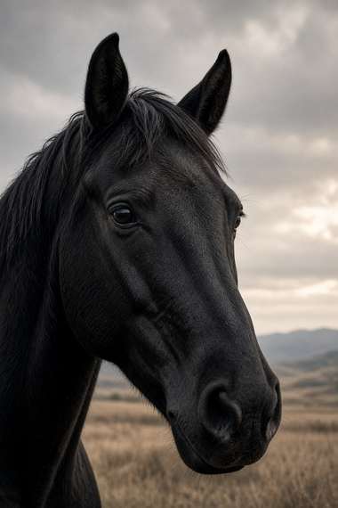 Quarter Horse (Black) poster, Horse Portraits