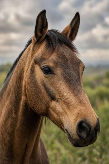 Quarter Horse (Buckskin) poster, Horse Portraits