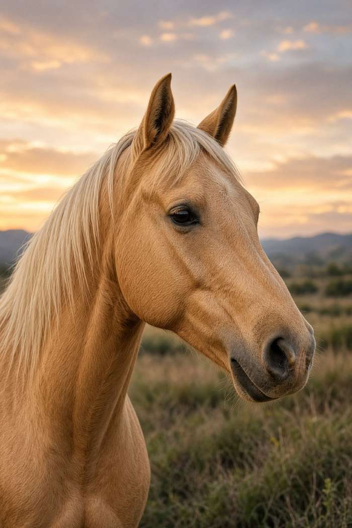 Quarter Horse (Palomino) poster, Horse Portraits