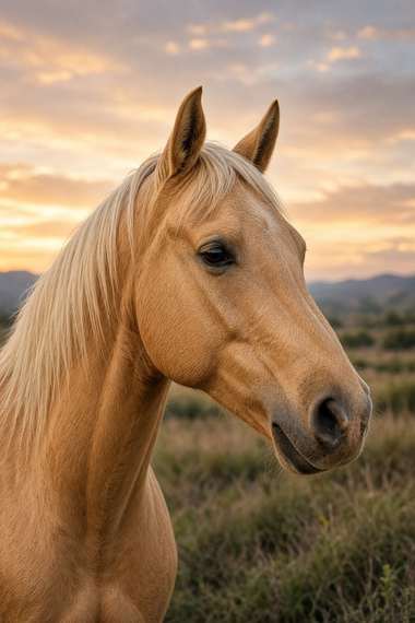 Quarter Horse (Palomino) poster, Horse Portraits