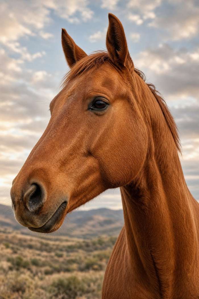 Quarter Horse (Sorrel) poster, Horse Portraits