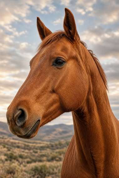 Quarter Horse (Sorrel) poster, Horse Portraits