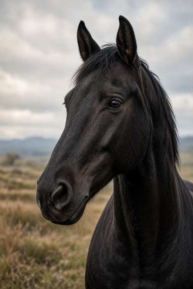 Standardbred (Black) poster, Horse Portraits