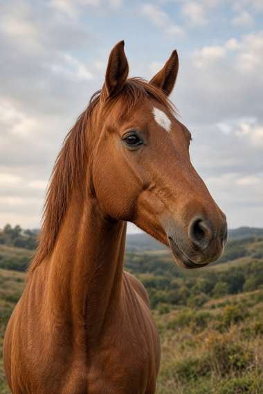 Standardbred (Chestnut) poster, Horse Portraits