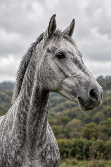 Thoroughbred (Gray) poster, Horse Portraits