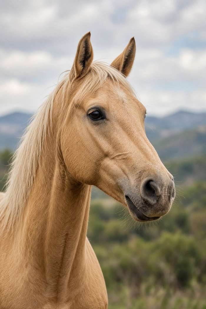 Walking Horse (Palomino) poster, Horse Portraits