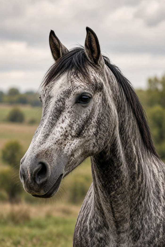Walking Horse (Roan) poster, Horse Portraits
