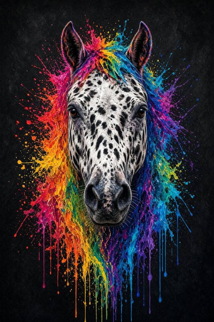 Appaloosa (Leopard) poster, Painted Horses