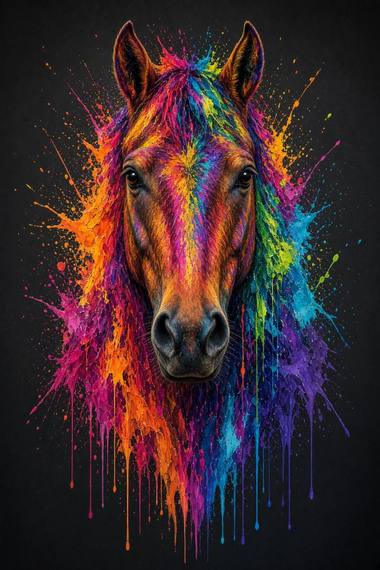 Quarter Horse (Bay) poster, Painted Horses