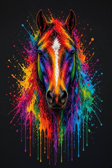 Quarter Horse (Sorrel) poster, Painted Horses