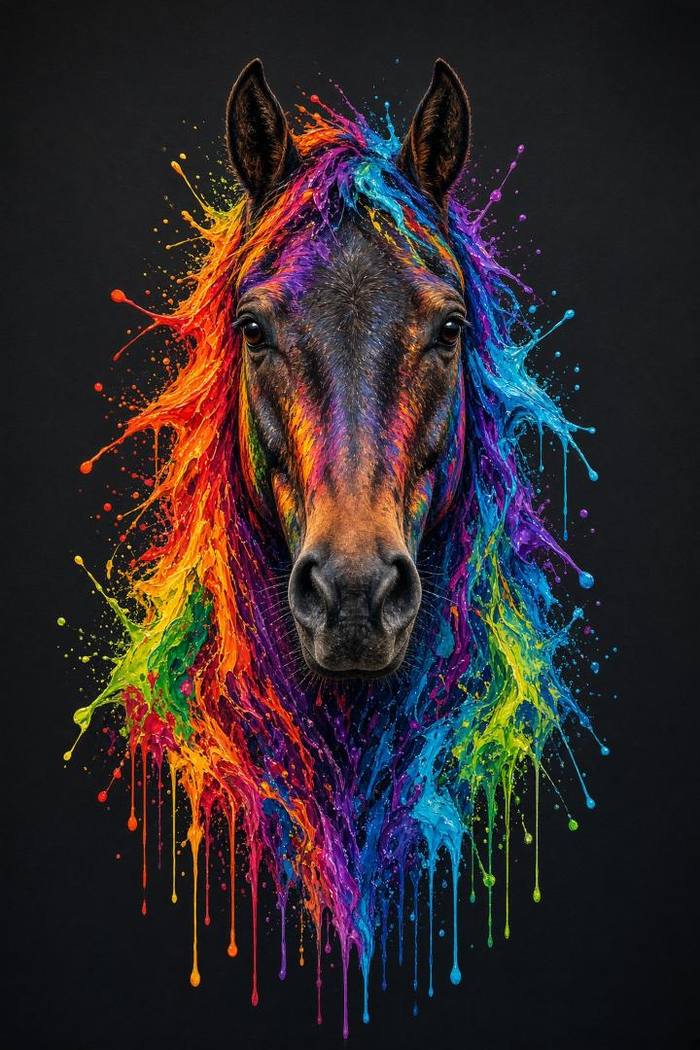 Standardbred (Bay) poster, Painted Horses