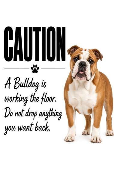 Bulldog poster, Kitchen Dogs