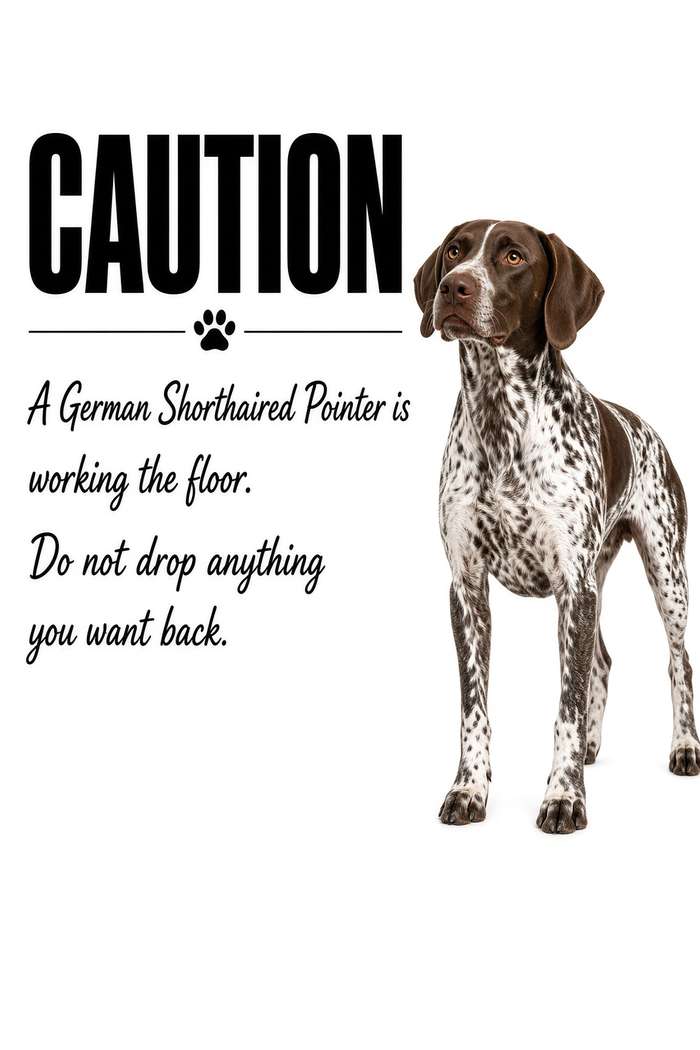 German Shorthaired Pointer poster, Kitchen Dogs