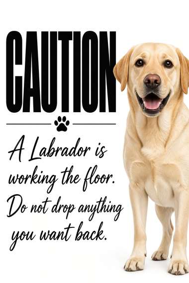 Labrador Retriever poster, Kitchen Dogs