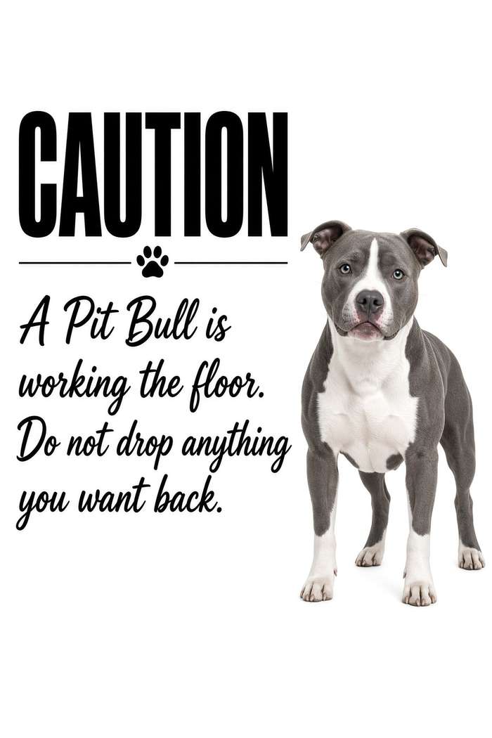 Pit Bull poster, Kitchen Dogs