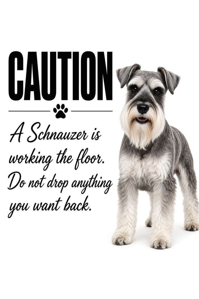 Schnauzer poster, Kitchen Dogs
