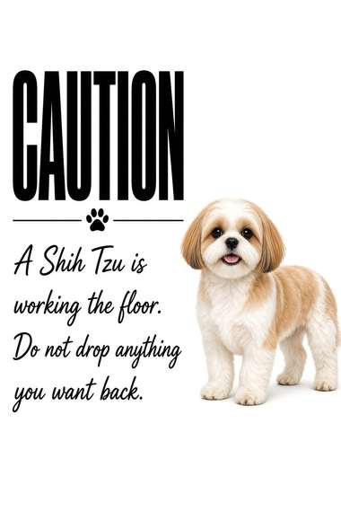 Shih Tzu poster, Kitchen Dogs