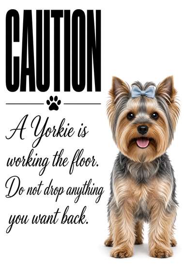 Yorkshire Terrier poster, Kitchen Dogs