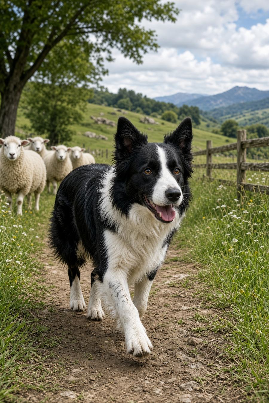 Border Collie poster, Scenic Dogs