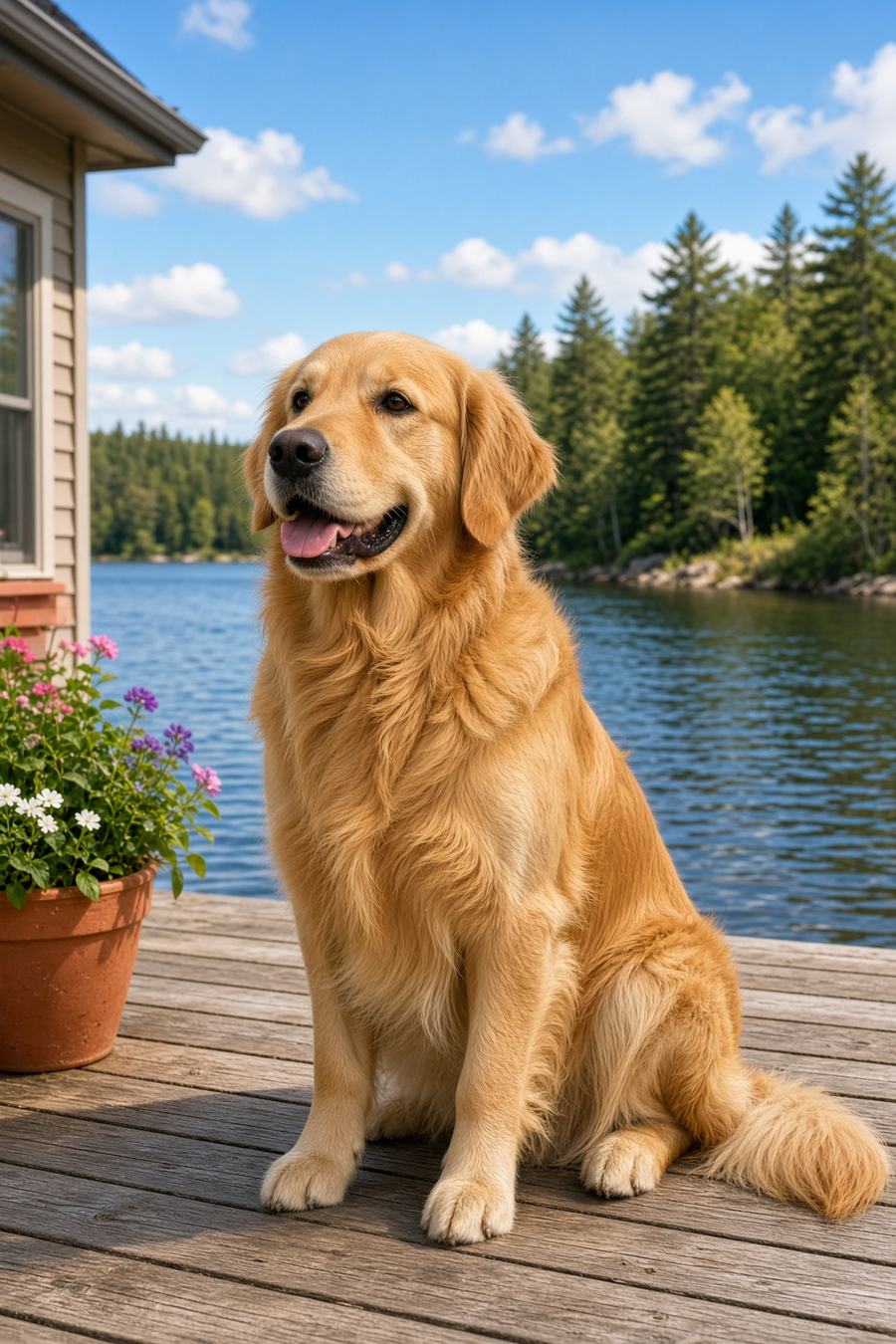 Golden Retriever poster, Scenic Dogs