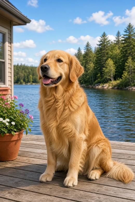 Golden Retriever poster, Scenic Dogs