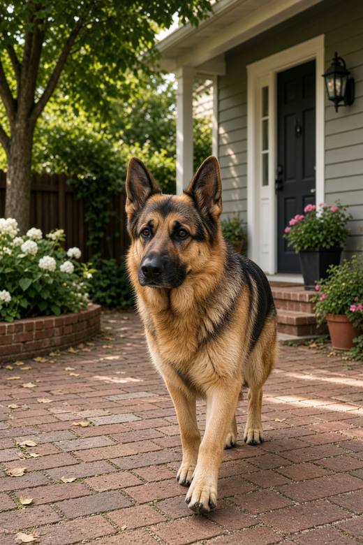 German Shepherd poster, Scenic Dogs